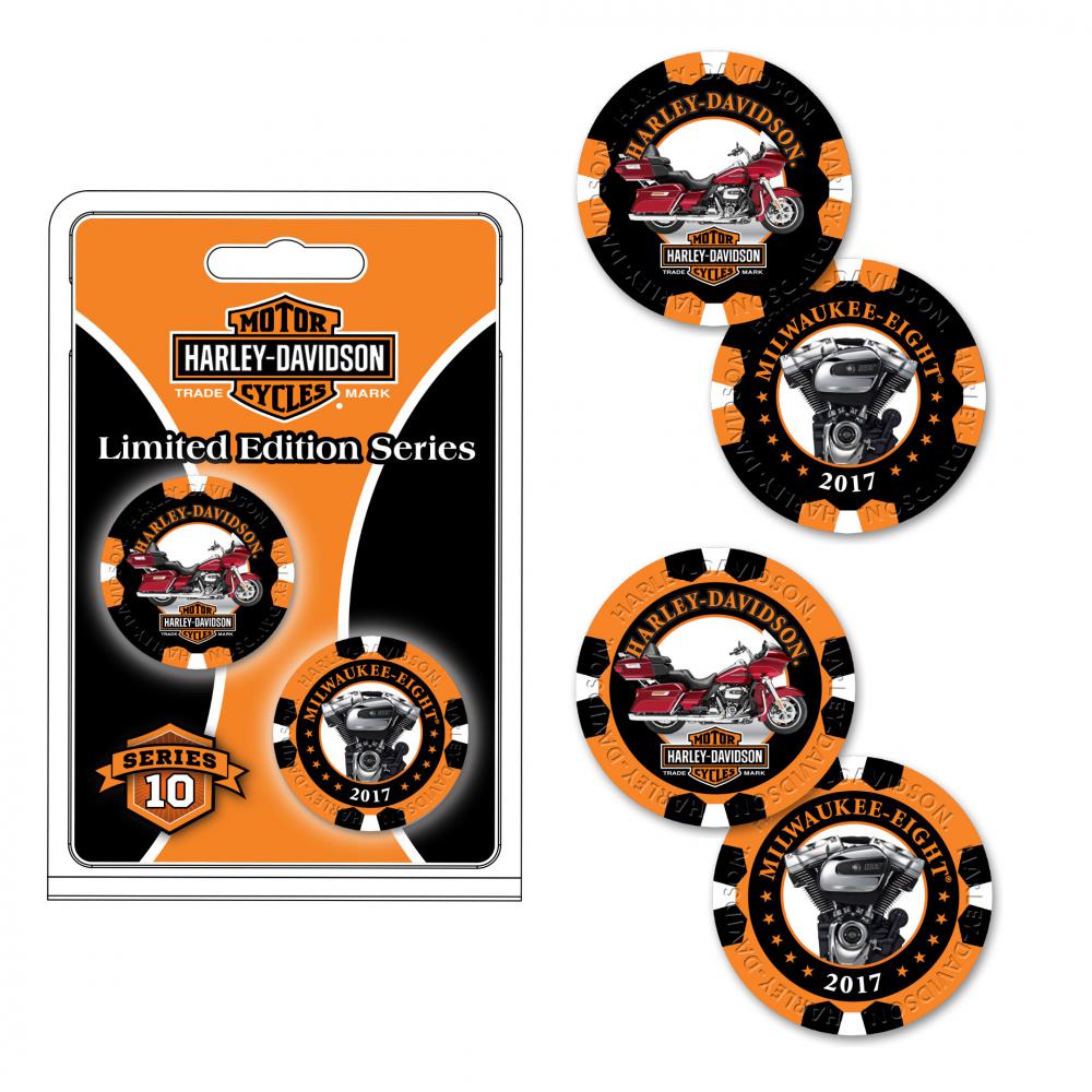 HarleyDavidson® Collector's Series 10 Poker Chips