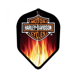 Harley-Davidson Dart Flights Shield Shape Glitter Red/Black- HD1-15 