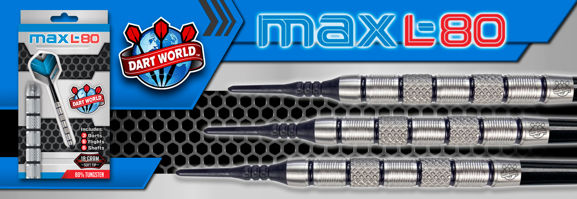 MAX L-80 80% Tungsten Soft Tip Darts