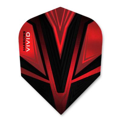 Harrows Vivid Red Standard Dart Flights 3204