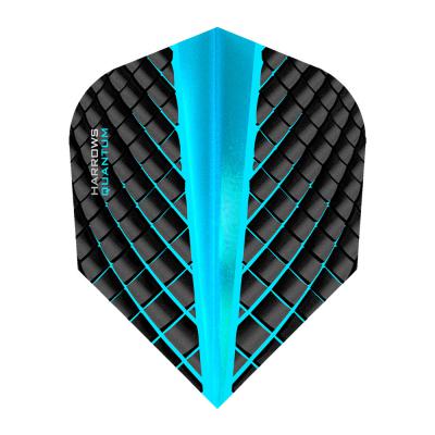Harrows Quantum Black and Blue Standard Dart Flights 5664