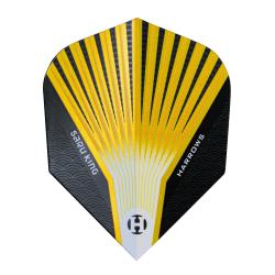 Harrows Prime Yellow and Black Standard Dart Flights 4101