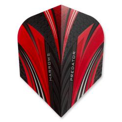 Harrows Prime Predator Red Standard Dart Flights 4114