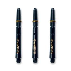 Super Grip Spin Shafts Medium Black & Gold 36432