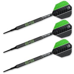 Vapor8 Black  18 gr Green Soft Tip Darts 98503