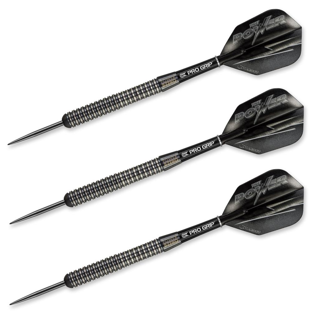 Power 8Zero Black P8Z1 21g Steel Tip Darts 93401