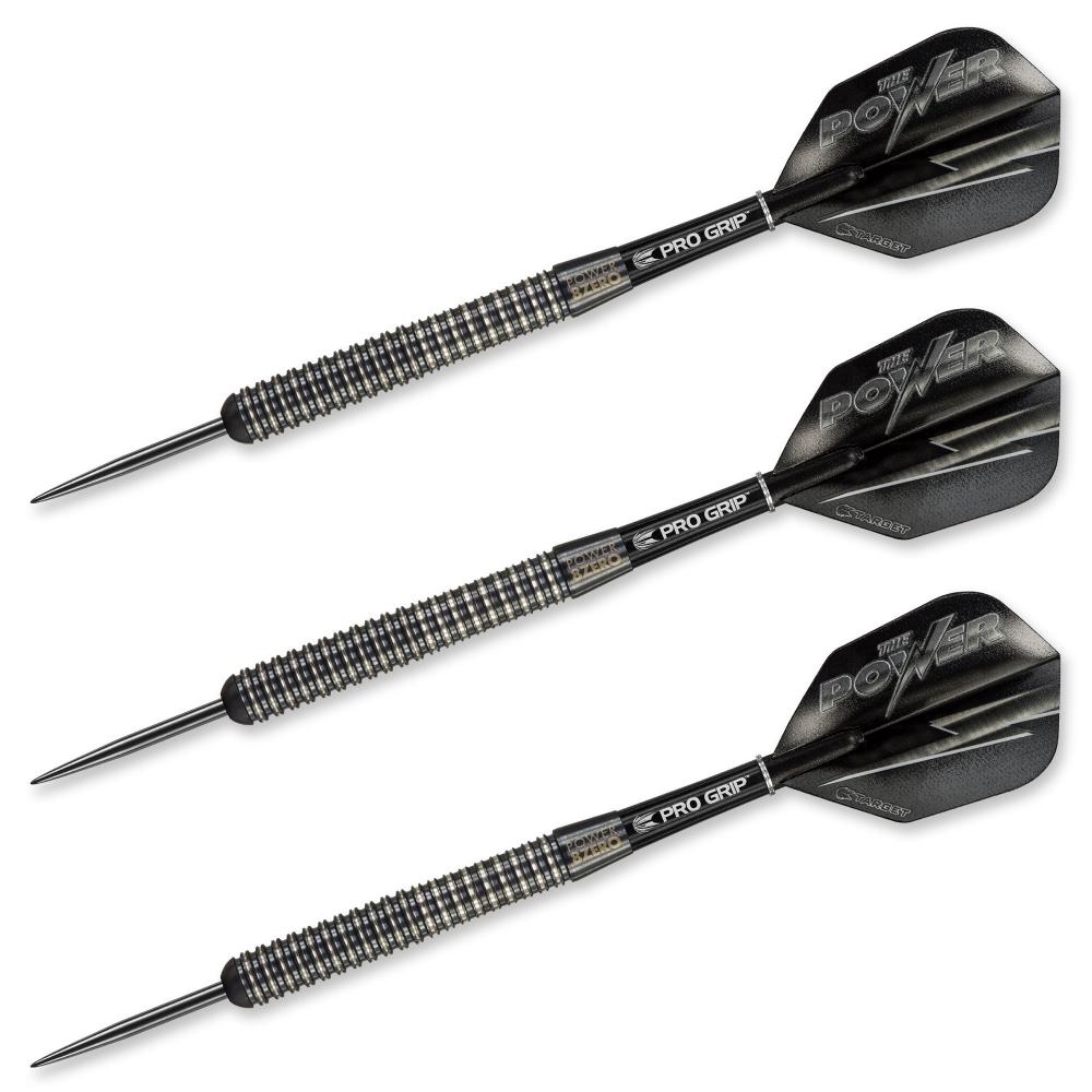 Power 8Zero Black P8Z1 23g Steel Tip Darts 93403